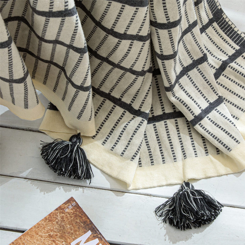 Asahi Striped Throw Blanket