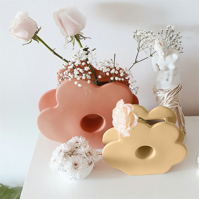 Floral Ceramic Modern Vase
