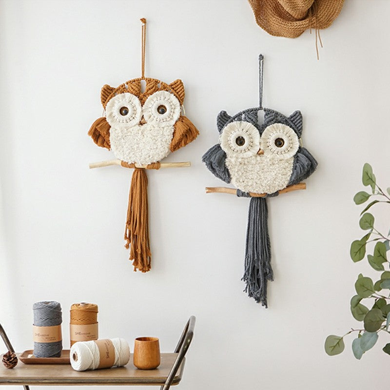 Wall Art Macrame Owl Wall Hanging