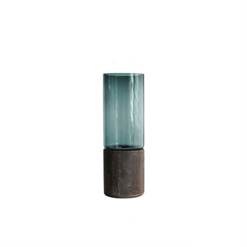 Serenity Wood Base Vases