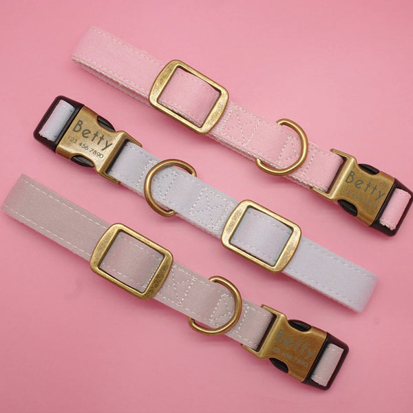 Pastel pink dog collar clearance
