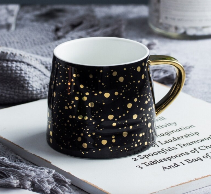 Gold Splatter Mug