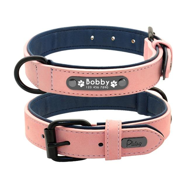 Suede Custom Dog Collar + Leash Set