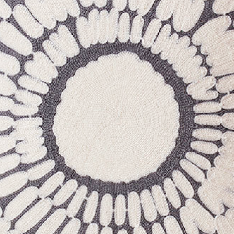 Sunburst Embroidered Pillow Cover