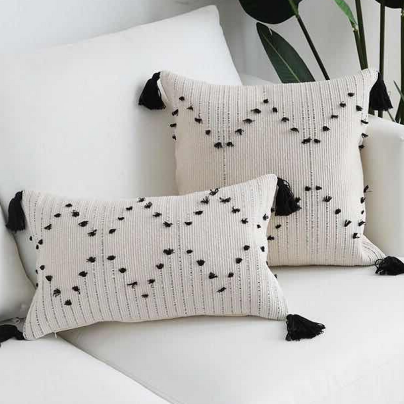 Dotted Diamond Pillow Cover