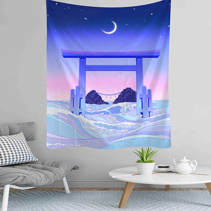 Wall Art  Anime Aesthetic Wall Tapestry Wall Handing