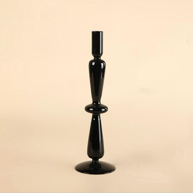 Onyx Glass Candle Holders