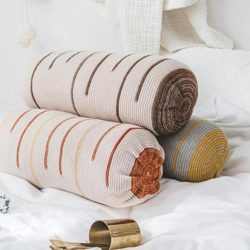 Nicolai Knitted Roll Pillow