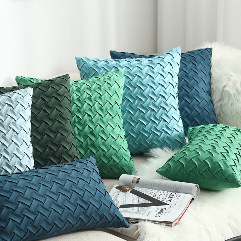 Wilton Weaved Faux Suede Pillow Covers