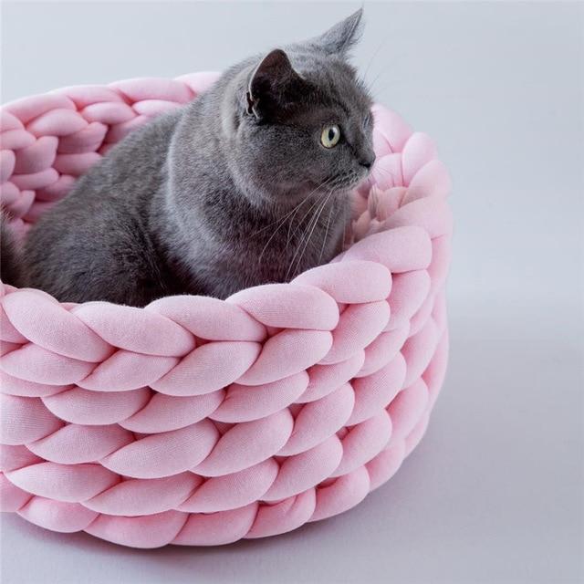 Handmade Chunky Knit Pet Bed