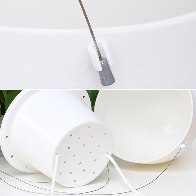 Water-absorbing White Lazy Flower Pot