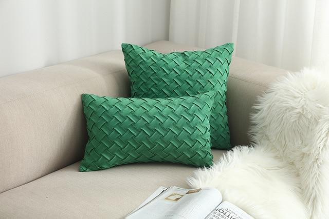 Wilton Weaved Faux Suede Pillow Covers