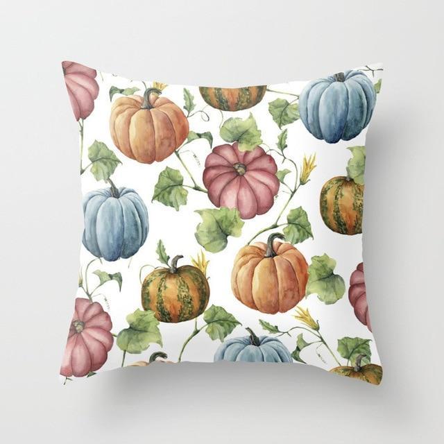 Watercolor Pumpkin Pillows