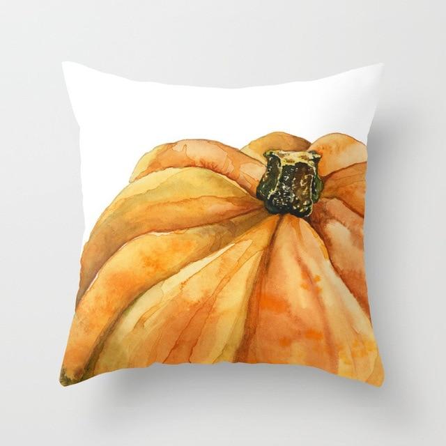 Watercolor Pumpkin Pillows