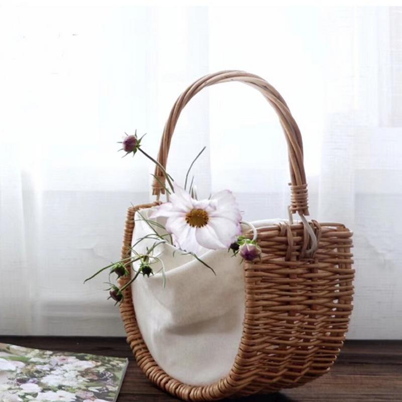Trina Rustic Flower Basket