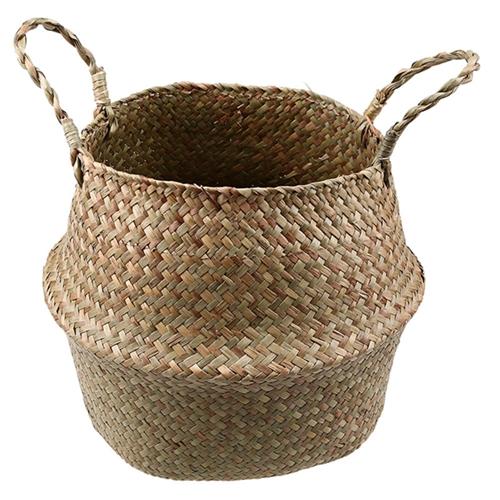 Pampas Foldable Seagrass Basket with Handles