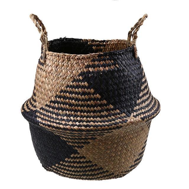 Pampas Foldable Seagrass Basket with Handles