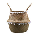 Pampas Foldable Seagrass Basket with Handles