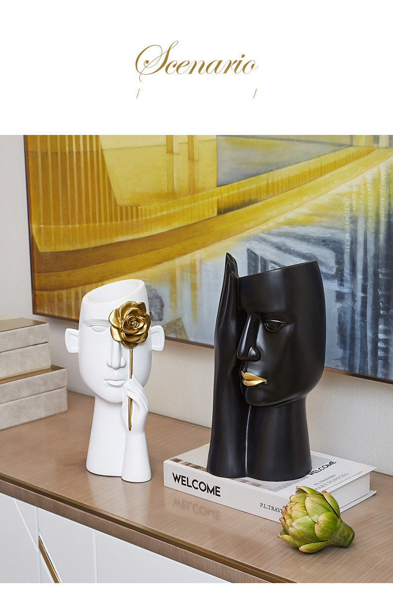 Creative Nordic vase decor art living room wine cabinet light luxury home decor
