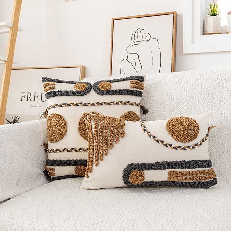 Boho Style Cushion Cover Cotton pillow cover for Home decoration