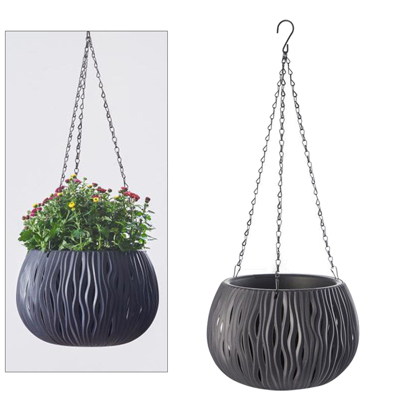 Creative Rattan Flower Pots Hanging Basket Self Watering