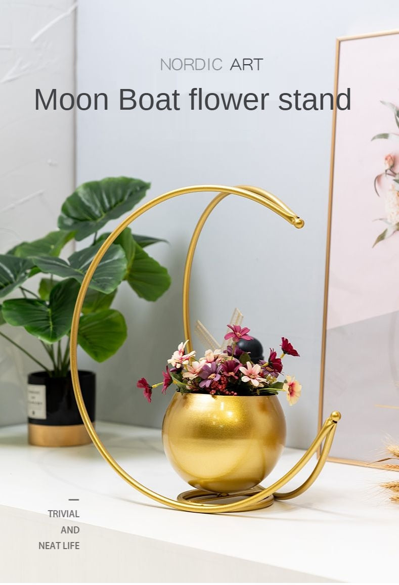Golden Luxury Ideas Plant Pot Nordic Ironwork Plant Pot