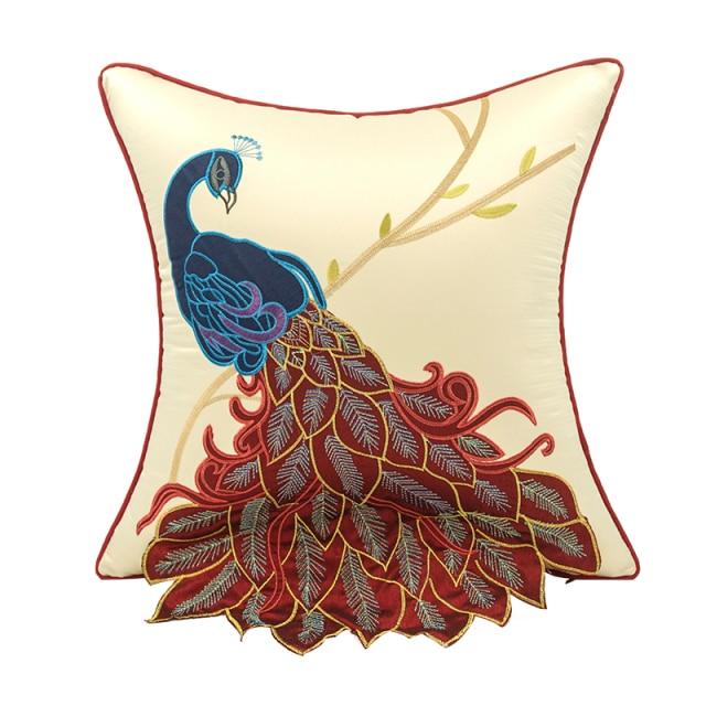 Belle Peacock Pillow Cover